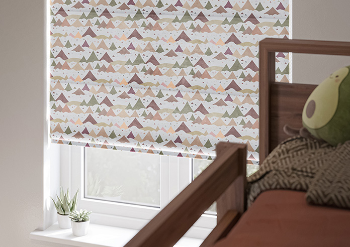 Cloudy Peaks, Rosey Hues - Roman Blind - Image 5